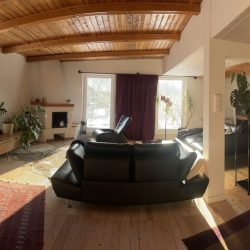 Salon-z-kominkiem-i-duzymi-przeszkleniami-1-scaled